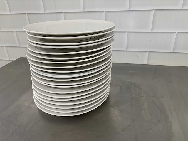 Porselein dinerbord (20x) - afbeelding 1 van  2