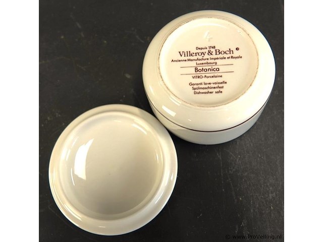 Porseleinen dekseldoos van villeroy & boch uit de botanica-serie - afbeelding 5 van  5