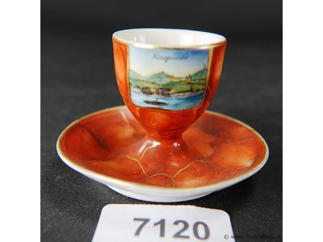 Porseleinen eierdop - afbeelding 1 van  3