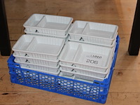 Porseleinen friet met bakjes. 20 stuks. - afbeelding 1 van  2