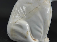 Porseleinen hond als klok - afbeelding 4 van  5