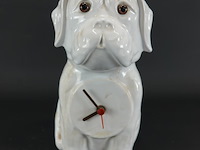 Porseleinen hond als klok - afbeelding 2 van  5