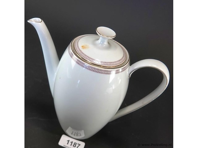Porseleinen koffiepot - afbeelding 2 van  5
