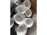 Porseleinen koffiepotten, notenbakken, melkkan en suikerpotten sets - afbeelding 6 van  8