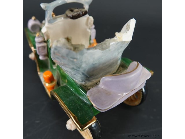 Porseleinen oldtimer als op foto's - afbeelding 4 van  5