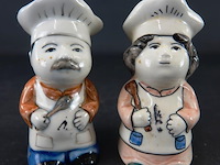 Porseleinen peper en zoutstel - afbeelding 1 van  5