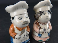 Porseleinen peper en zoutstel - afbeelding 3 van  5