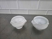 Porseleinen soepkom (15x) - afbeelding 2 van  3