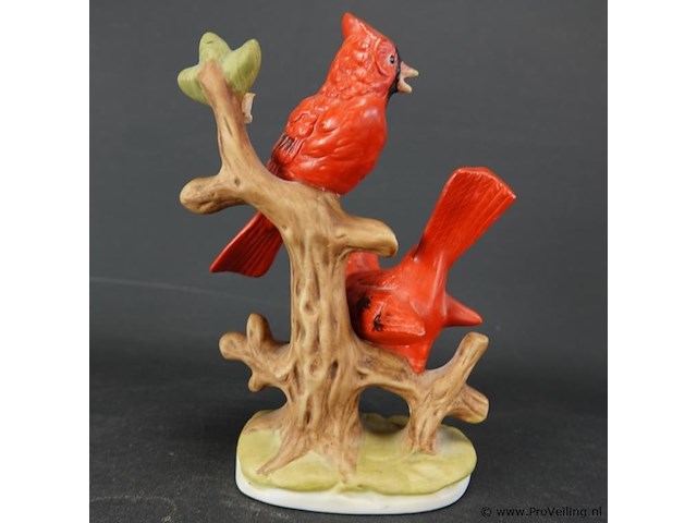 Porseleinen tak met vogeltjes - afbeelding 4 van  5