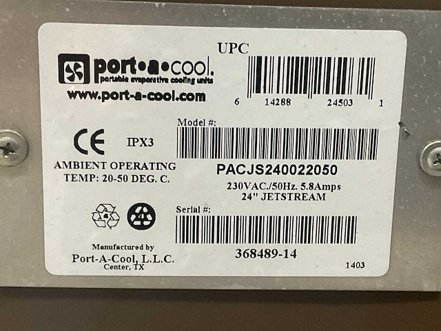 Port a cooler - jetstream 2400 - mobiele koeler - afbeelding 3 van  7