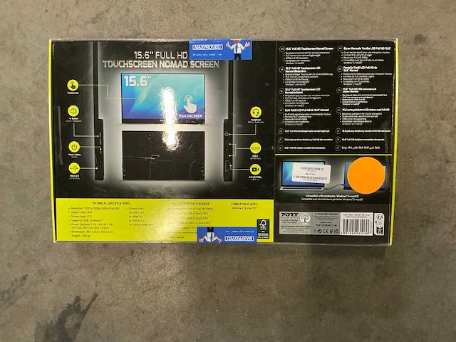 Port designs 15.6’’ full hd touchscreen nomad screen - afbeelding 3 van  4