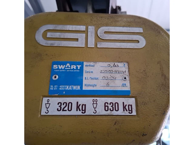 Portaal v.v. elektrische kettingtakel gis, em50, bouwjaar 2004 - afbeelding 2 van  13