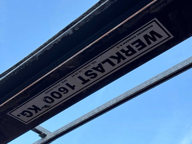 Portaalkraan 4 meter 1600kg. - afbeelding 5 van  9