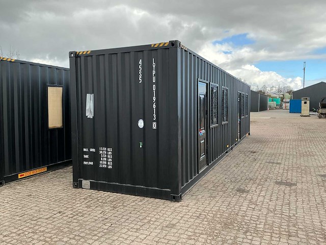 Portable home met 2 woonruimtes / 40 ft high cube - 12 meter containerwoning - afbeelding 12 van  28