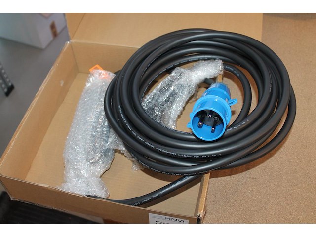 Portable laadkabel 10 meter. cee32 blauw naar type2. - afbeelding 1 van  2