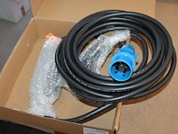 Portable laadkabel 10 meter. cee32 blauw naar type2.