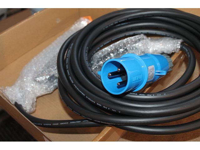 Portable laadkabel 10 meter. cee32 blauw naar type2. - afbeelding 2 van  2