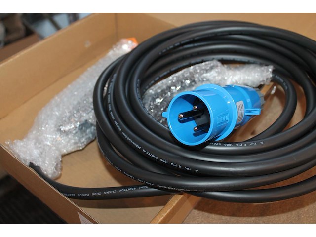 Portable laadkabel 10 meter. cee32 blauw naar type2. - afbeelding 2 van  2
