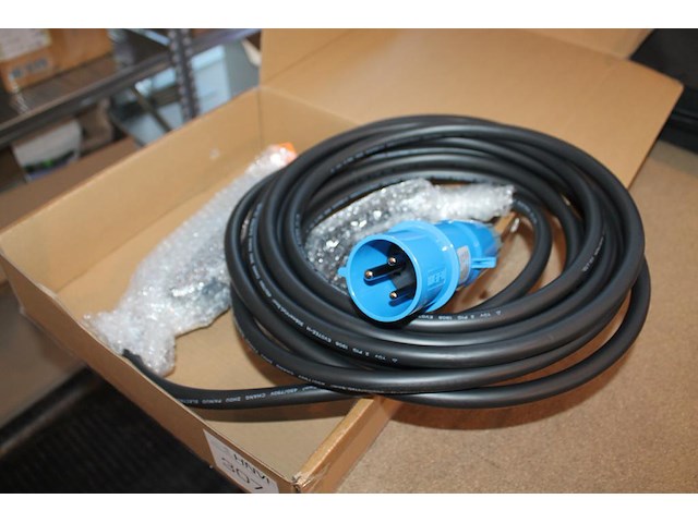 Portable laadkabel 10 meter. cee32 blauw naar type2. - afbeelding 2 van  2