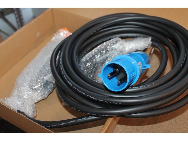 Portable laadkabel 10 meter. cee32 blauw naar type2. - afbeelding 2 van  2