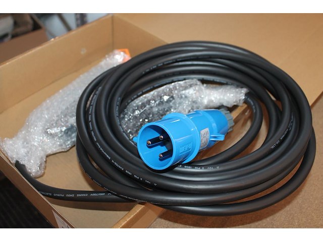 Portable laadkabel 10 meter. cee32 blauw naar type2. - afbeelding 2 van  2