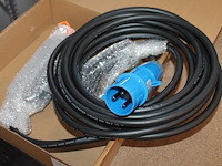 Portable laadkabel 10 meter. cee32 blauw naar type2.