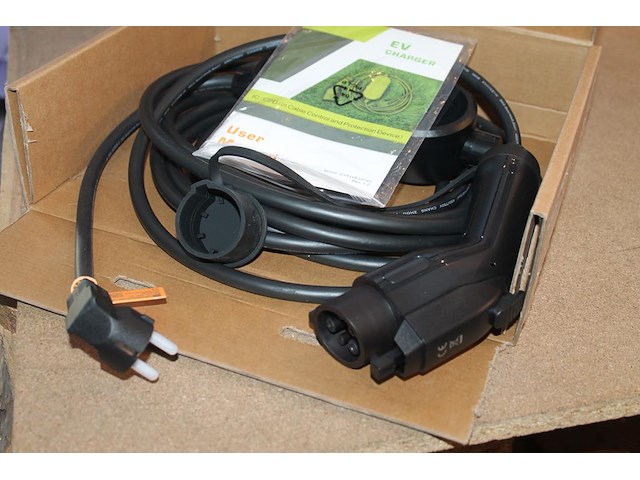 Portable laadkabel 7 meter. schuco (230v) naar type1. - afbeelding 2 van  2