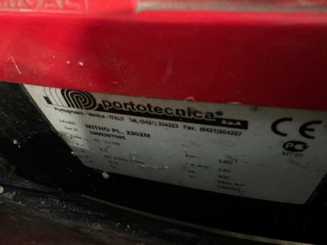 Portotechnica mitho pl 2202m. hogedrukreiniger - afbeelding 6 van  6