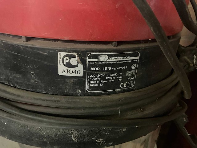 Portotecnica wds3 industriële stofzuiger - afbeelding 3 van  3