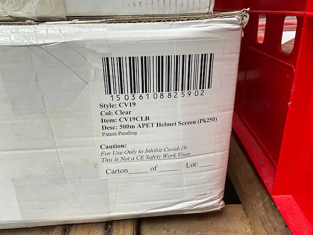 Portwest - cv19 - veiligheidsvizier / gelaatsbescherming - partij veiligheidshelm scherm - afbeelding 5 van  6