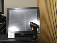 Pos- / kassa-systeem podis met touchscreen monitor en handscanner. - afbeelding 1 van  2