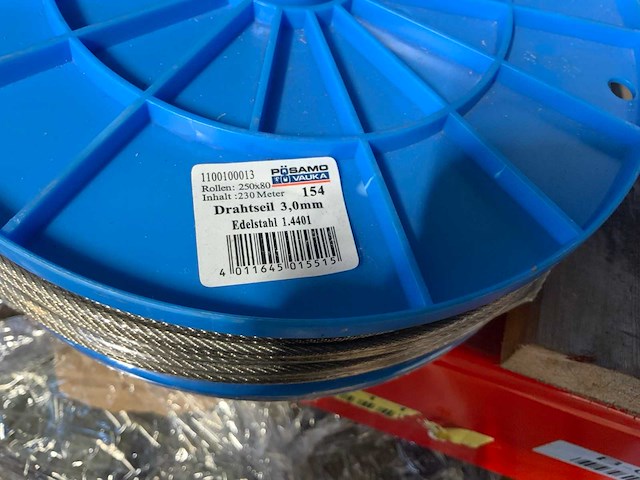 Pösamo vaula rol rvs draad (6x) - afbeelding 2 van  2