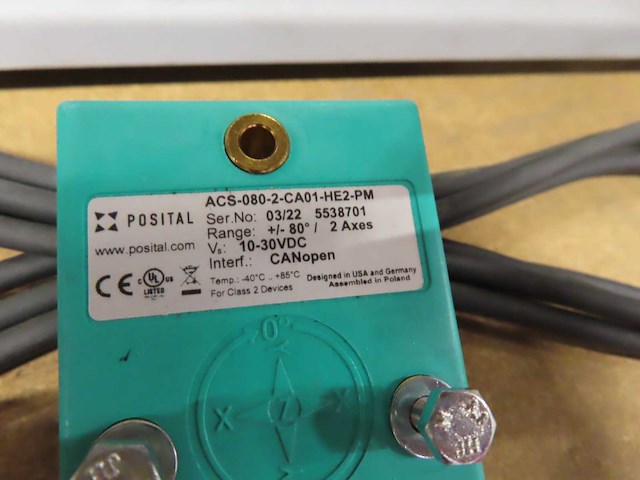 Posital - acs-080-2-ca01-he2-pm - inclinometer (16x) - afbeelding 2 van  3