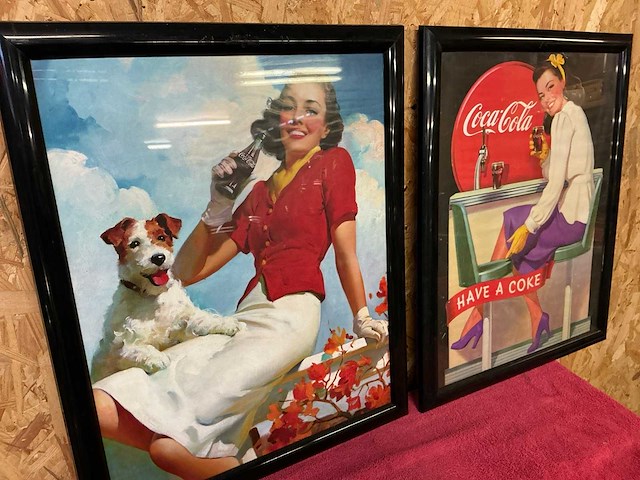 Poster coca cola - gedrukt (2x) - afbeelding 2 van  2
