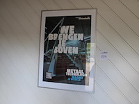 Poster in lijst koninklijke metaalunie. afmeting 51 x 71 cm.