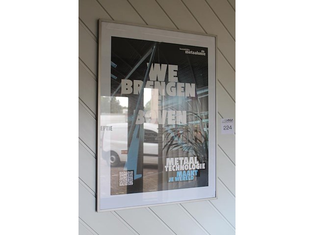 Poster in lijst koninklijke metaalunie. afmeting 51 x 71 cm. - afbeelding 2 van  2