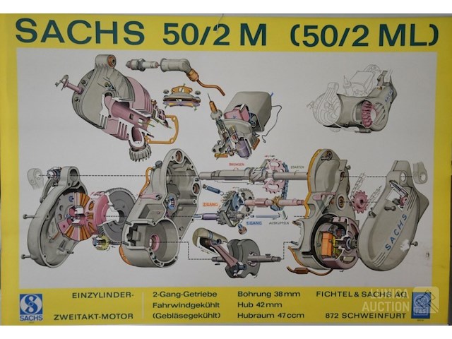 Poster sachs motoren - afbeelding 1 van  6