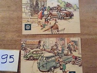 Postkaarten 2stuks vw - afbeelding 1 van  2