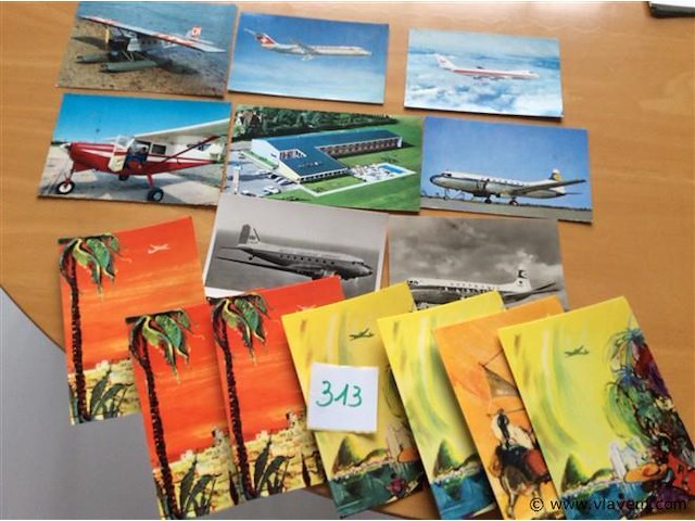 Postkaarten vliegtuigen - afbeelding 1 van  4