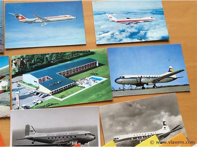 Postkaarten vliegtuigen - afbeelding 3 van  4