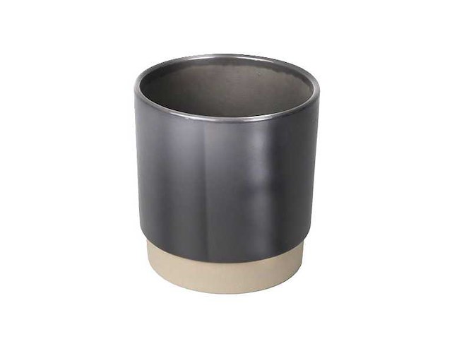 Pot eno duo d.10/h.10,5cm grey 11/tray (1821x) - afbeelding 1 van  1