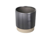 Pot eno duo d.13/h.13 cm grey 9/tray (747x) - afbeelding 1 van  1