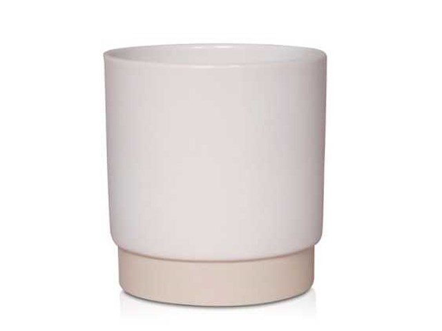 Pot eno duo d.13/h.13cm wit 9/tray (749x) - afbeelding 1 van  1