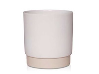 Pot eno duo d.13/h.13cm wit 9/tray (749x) - afbeelding 1 van  1