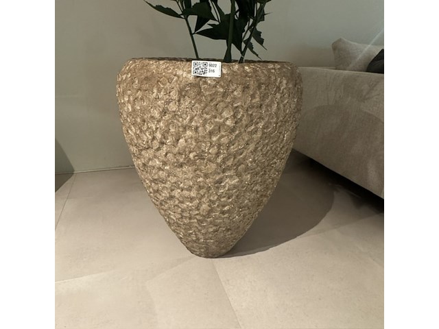 Pot met kunstplant colours&green, fishtail palm - afbeelding 3 van  4