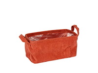 Pot ribby fabric 26x12.5xh12.5 oranje 10 (1060x) - afbeelding 1 van  1