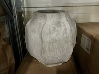 Pot shane d40,5/h40,5cm antique grey cement (3x) - afbeelding 1 van  5