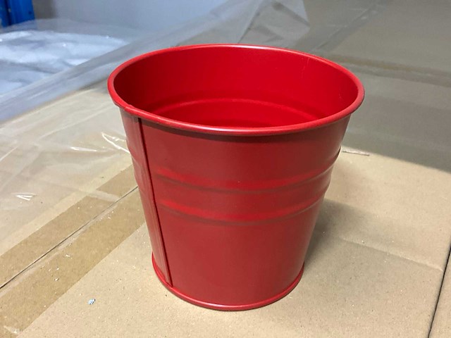 Pot zinc ø10,2/7,8xh9,1cm red (24180x) - afbeelding 1 van  4