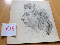 Potloodtekening get. - afbeelding 1 van  3