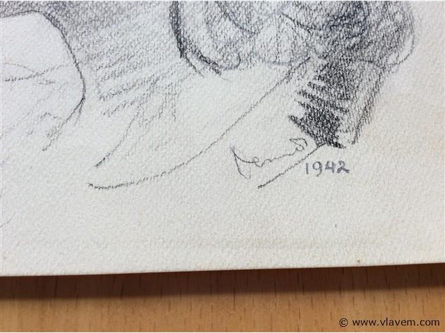 Potloodtekening get. - afbeelding 3 van  3